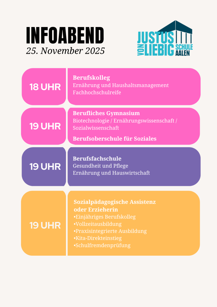 Infoabend an der Justus-von-Liebig-Schule